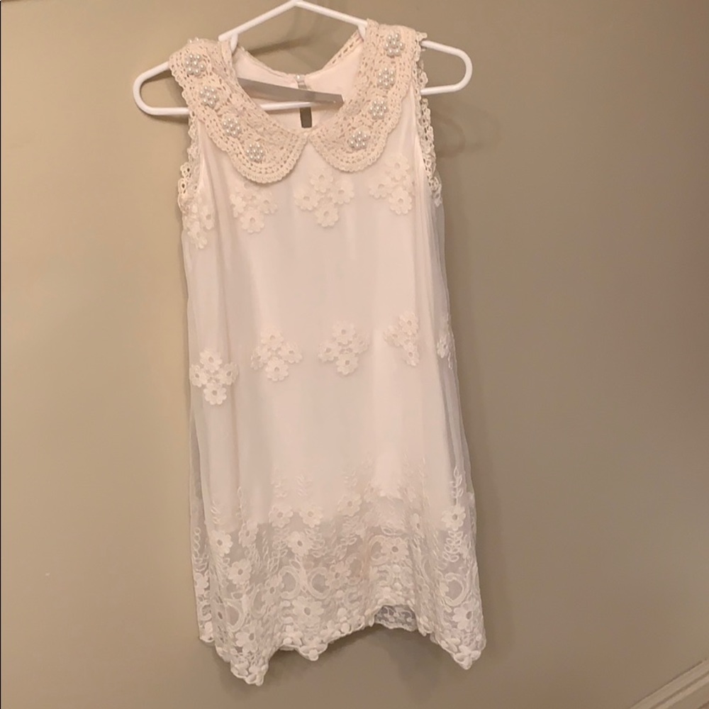 Cream girls dress